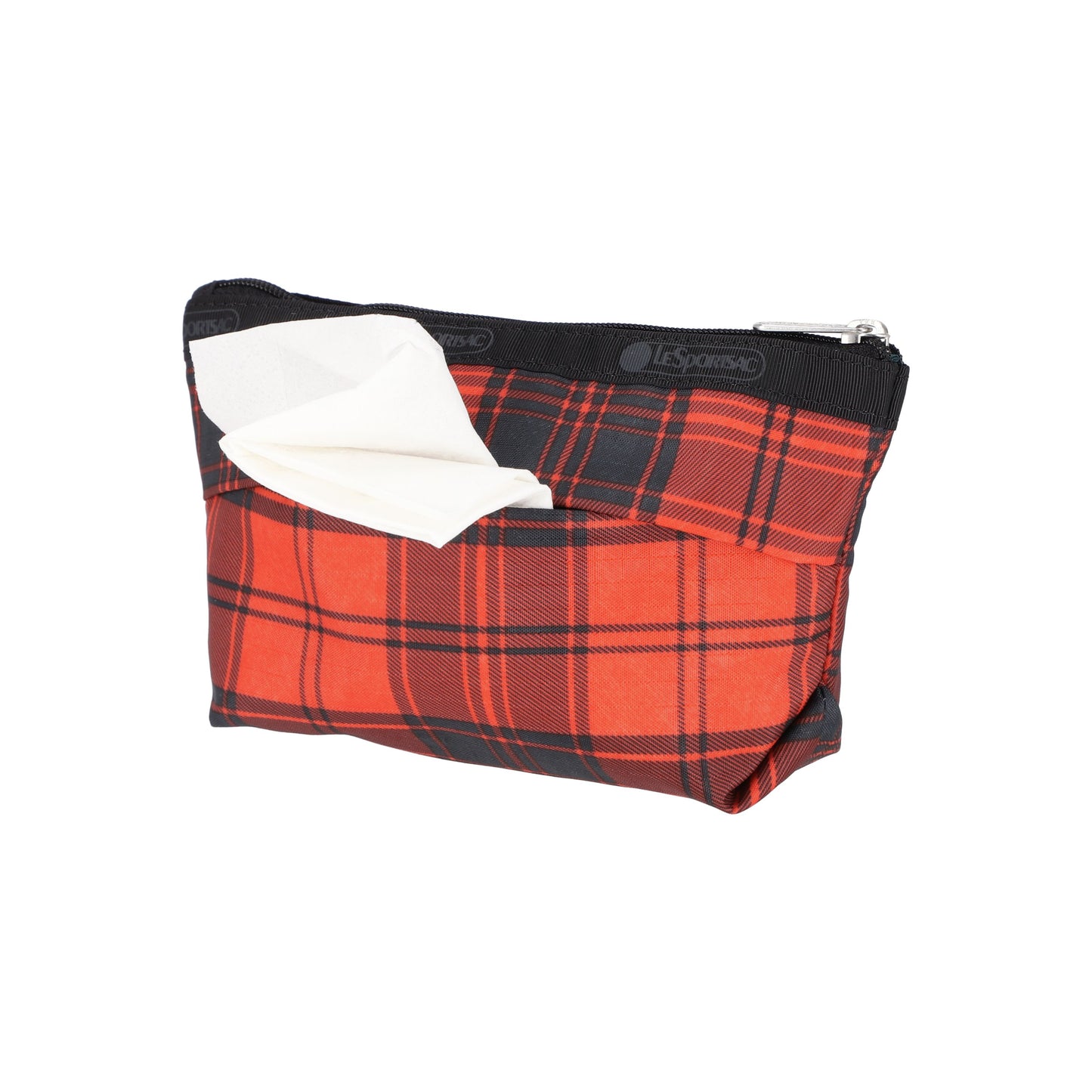Red Tartan Small Sloan Cosmetic Pouch
