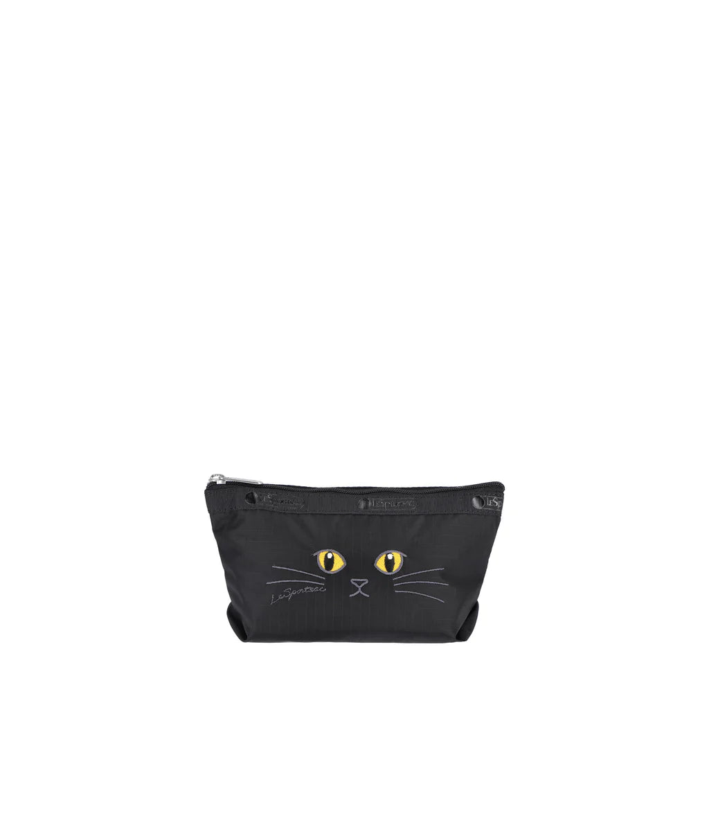 Small Sloan Cosmetic Black Cats Embroidery