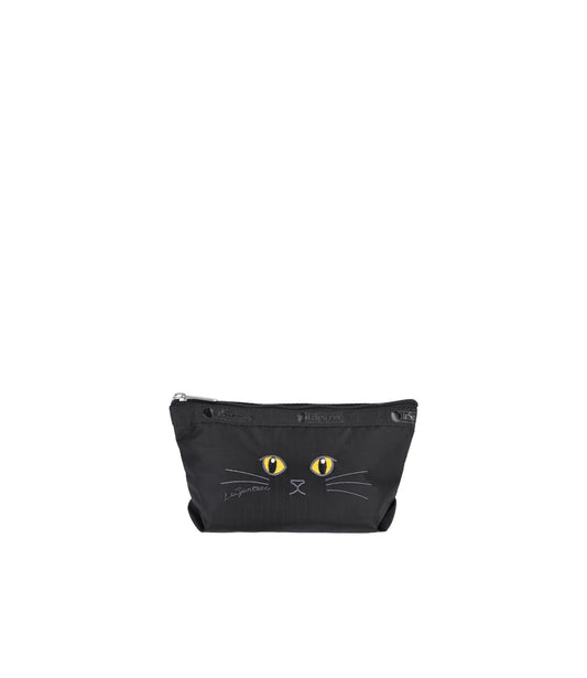Small Sloan Cosmetic Black Cats Embroidery