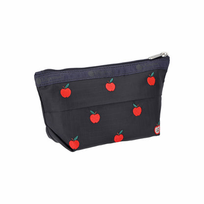 Small Sloan Cosmetic Red Apple Embroidery