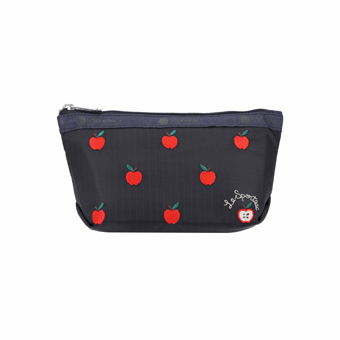 Small Sloan Cosmetic Red Apple Embroidery