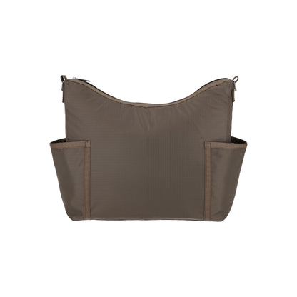 Zip Bucket Shoulder Dark Chocolate