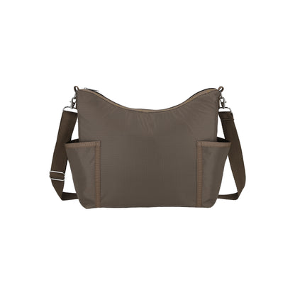 Zip Bucket Shoulder Dark Chocolate