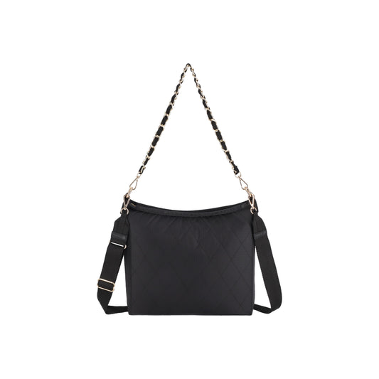 Chain Medium Zip Shoulder Midnight Quilt Chain