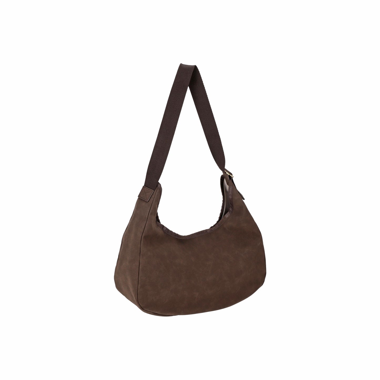 Large Suede Hobo Dark Chocolate Suede