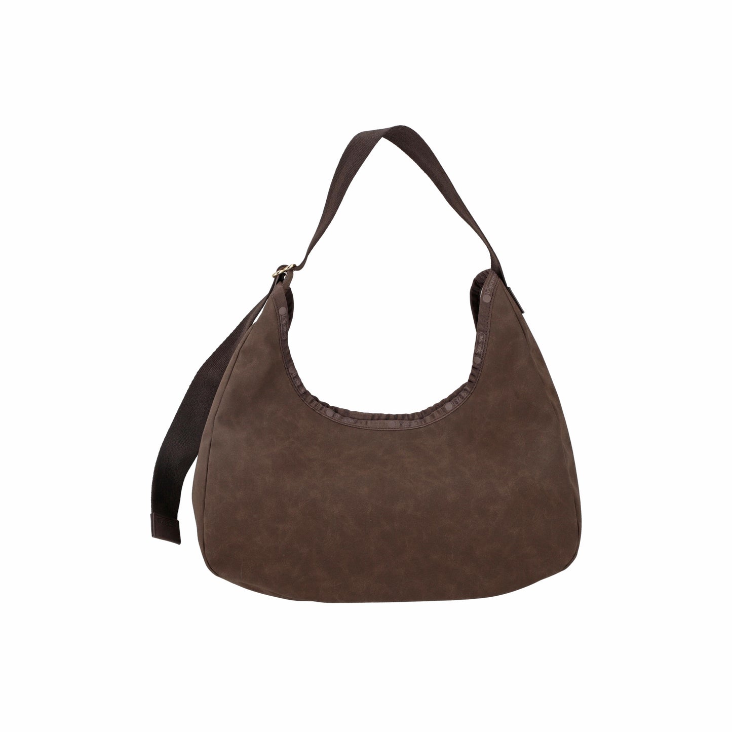 Large Suede Hobo Dark Chocolate Suede