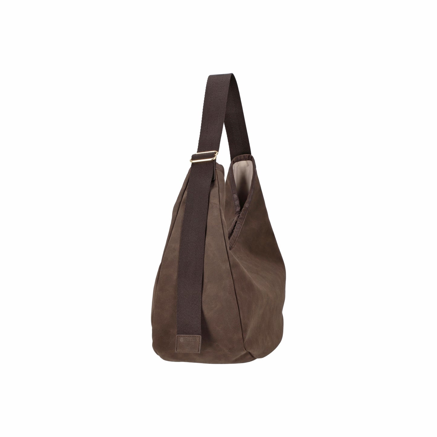 Large Suede Hobo Dark Chocolate Suede