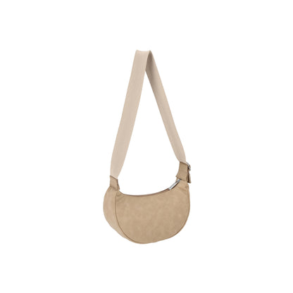Small Suede Zip Hobo Sandstone Suede