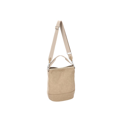 Small Suede Bucket Bag Sandstone Suede