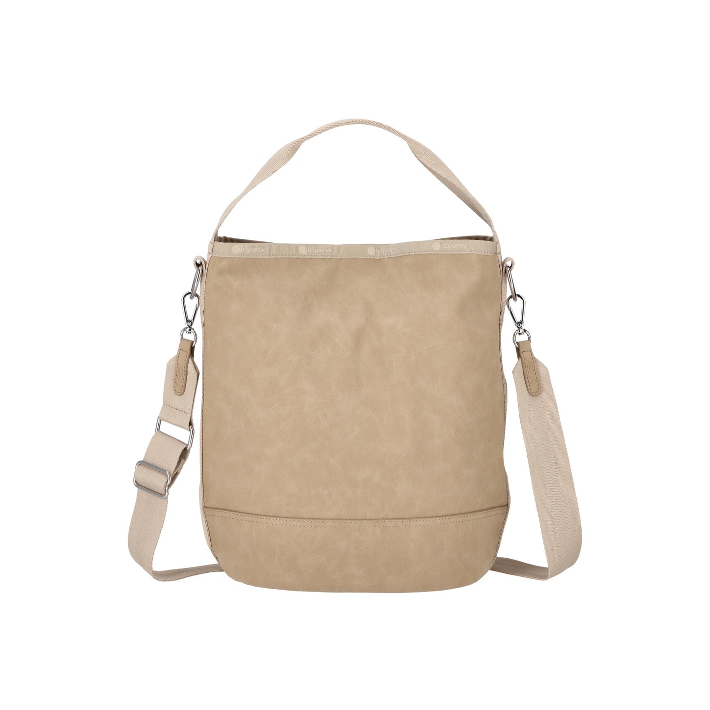 Small Suede Bucket Bag Sandstone Suede