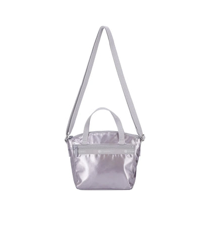 Micro Top Handle Bag Silver Lilac Shine