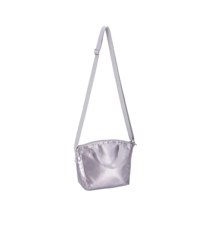 Micro Top Handle Bag Silver Lilac Shine
