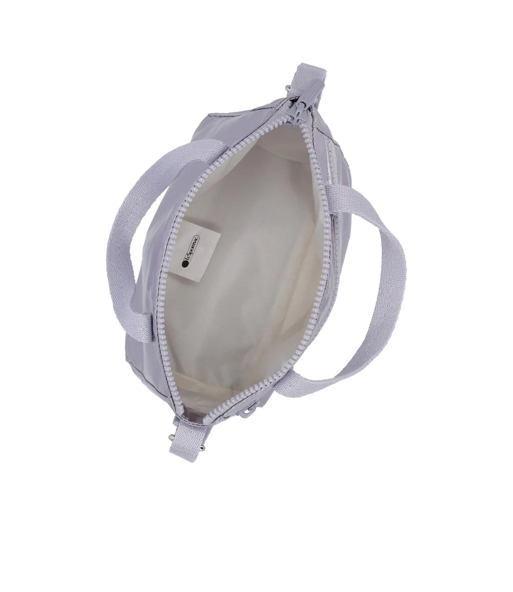 Micro Top Handle Bag Silver Lilac Shine