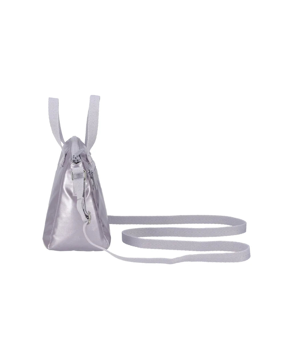 Micro Top Handle Bag Silver Lilac Shine