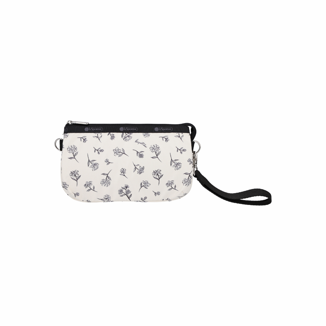 Medium Koko Crossbody Ink Sketched Floral Ivory