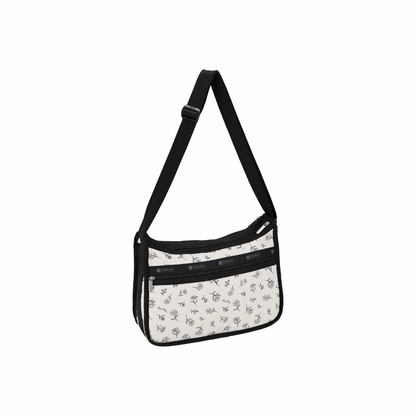 Deluxe Everyday Bag Ink Sketched Floral Ivory