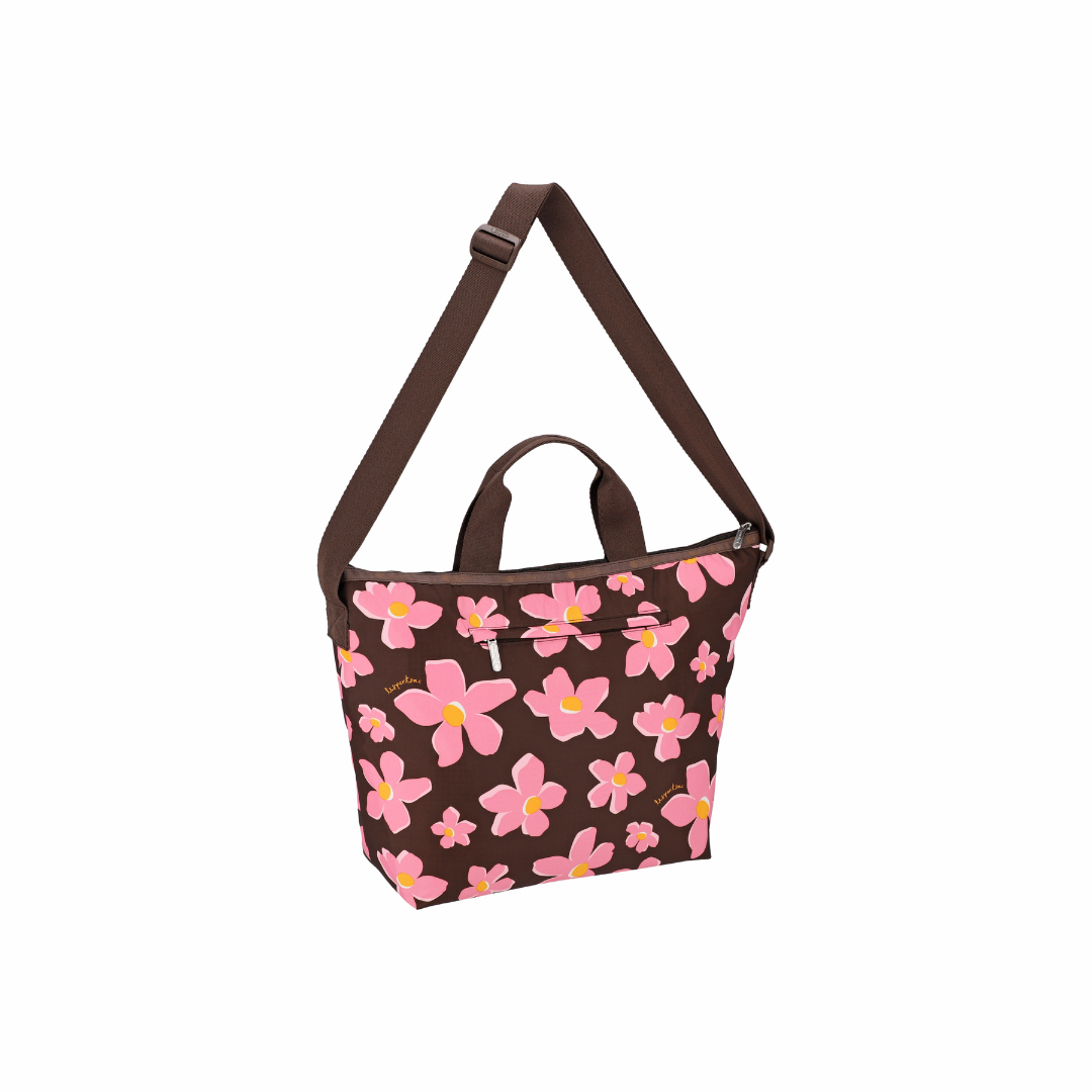 Deluxe Easy Carry Tote Autumn Blooms Plum