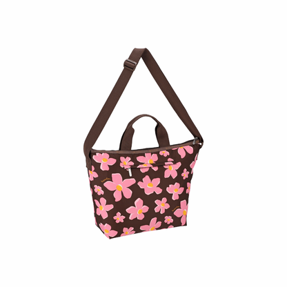Deluxe Easy Carry Tote Autumn Blooms Plum