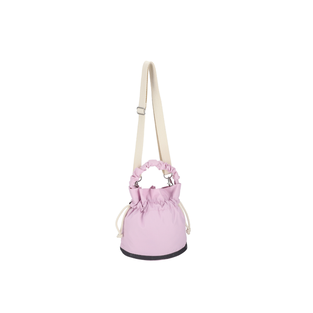 Gather Handle Drawstring Crossbody Lilac/Sandbar Cord