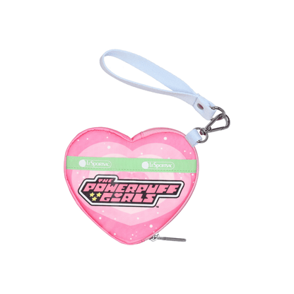 LeSportsac x Powerpuff Girls Heart Wristlet Ppg Pink Heart