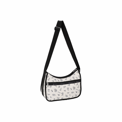 Classic Hobo Ink Sketched Floral Ivory