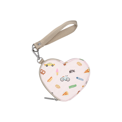 Heart Wristlet NYC Icons Pink
