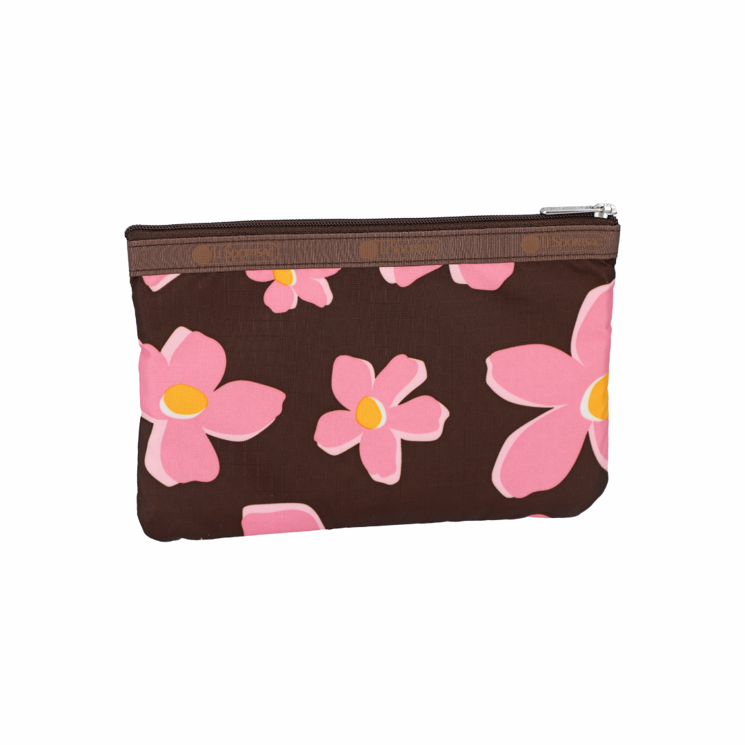 3-Zip Cosmetic Autumn Blooms Plum