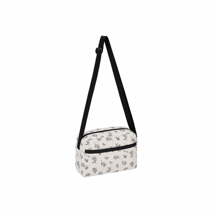 Daniella Crossbody Ink Sketched Floral Ivory