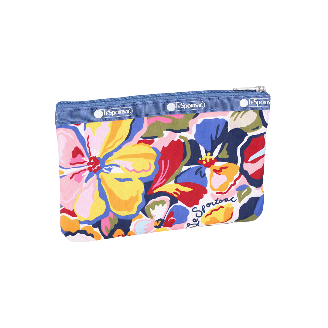 Autumn Floral 3 Zip Cosmetic Pouch