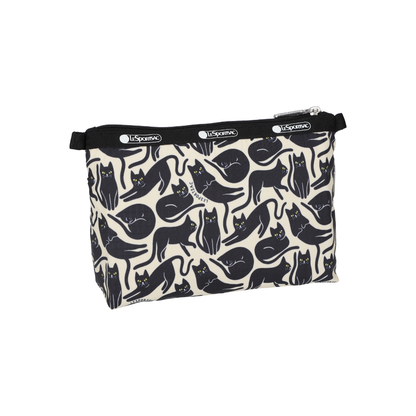 Cosmetic Clutch Black Cats Silhouette