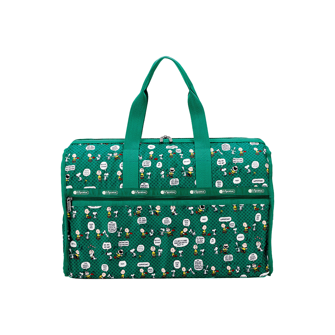 Peanut Pals Green Deluxe Large Weekender Travel Bag