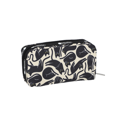 Rectangular Cosmetic Black Cats Silhouette