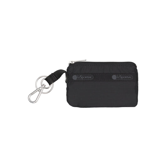 Zip Card Holder Recycled Black