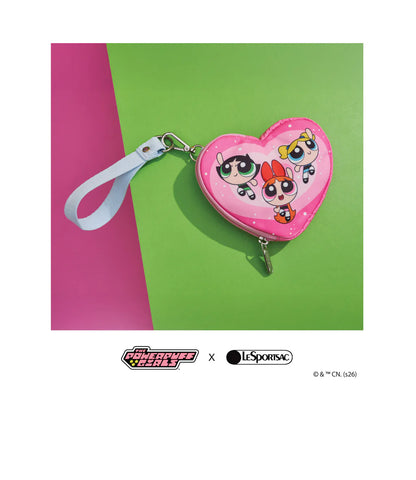 LeSportsac x Powerpuff Girls Heart Wristlet Ppg Pink Heart