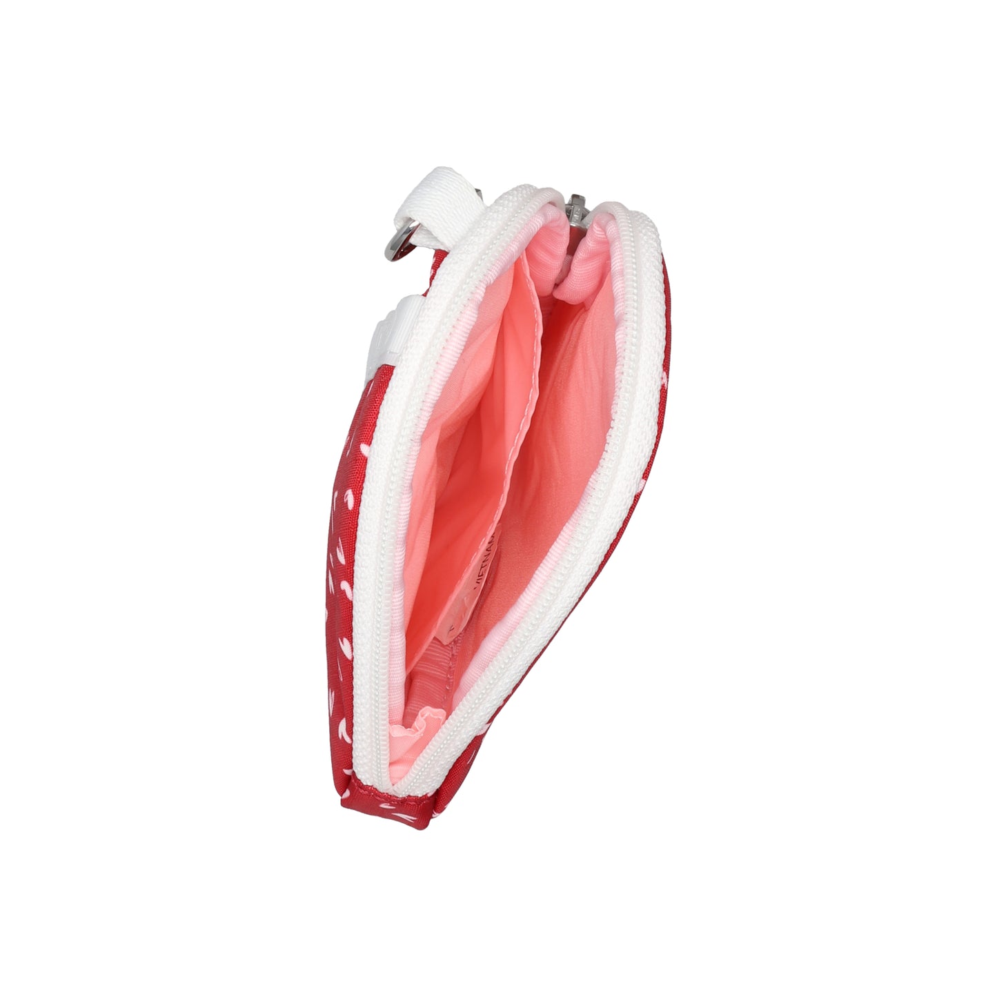 Heart Wristlet Red Mini Hearts White