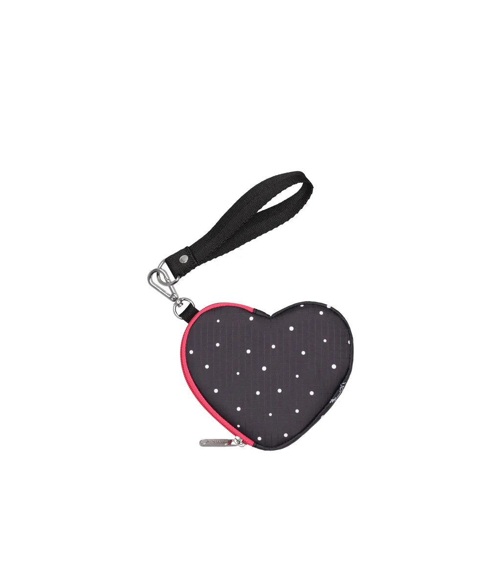 Heart Wristlet Bliss Dot Pink