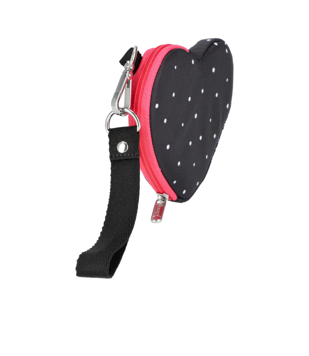 Heart Wristlet Bliss Dot Pink