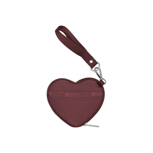 Heart Wristlet Deep Cherry