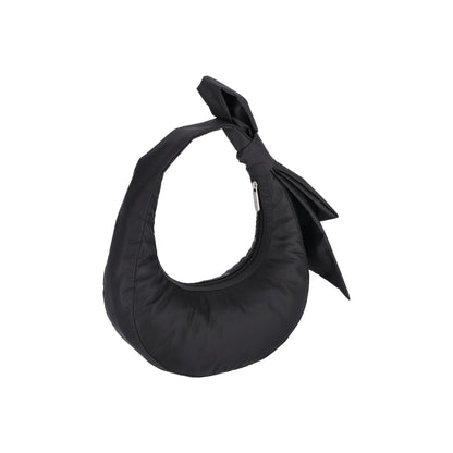 Bow Crescent Shoulder Black Bows