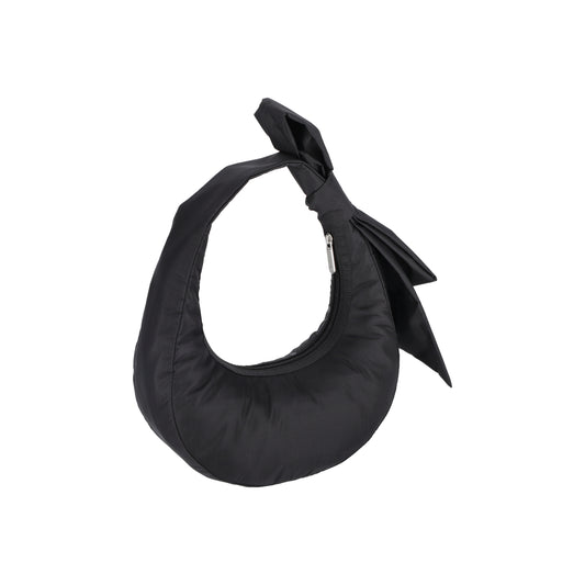 Bow Crescent Shoulder Black Bows