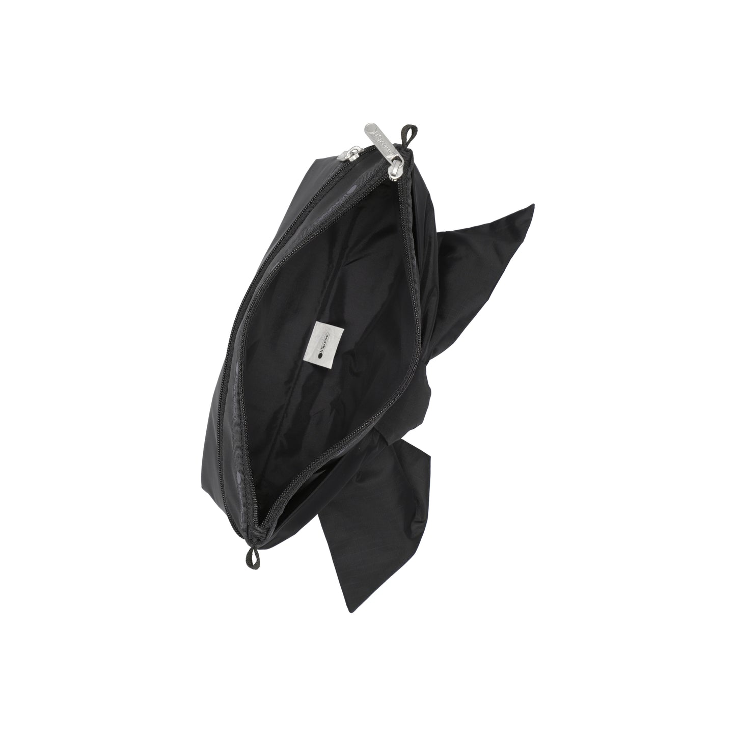 Bow Cosmetic Clutch Black Bows