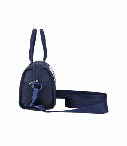 Lesportsac x Miffy Top Handle Mini Duffel Crossbody Miffy Logo Patchwork