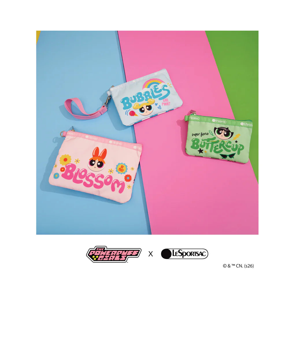 LeSportsac x Powerpuff Girls Wristlet Pouch Set Ppg Wristlet