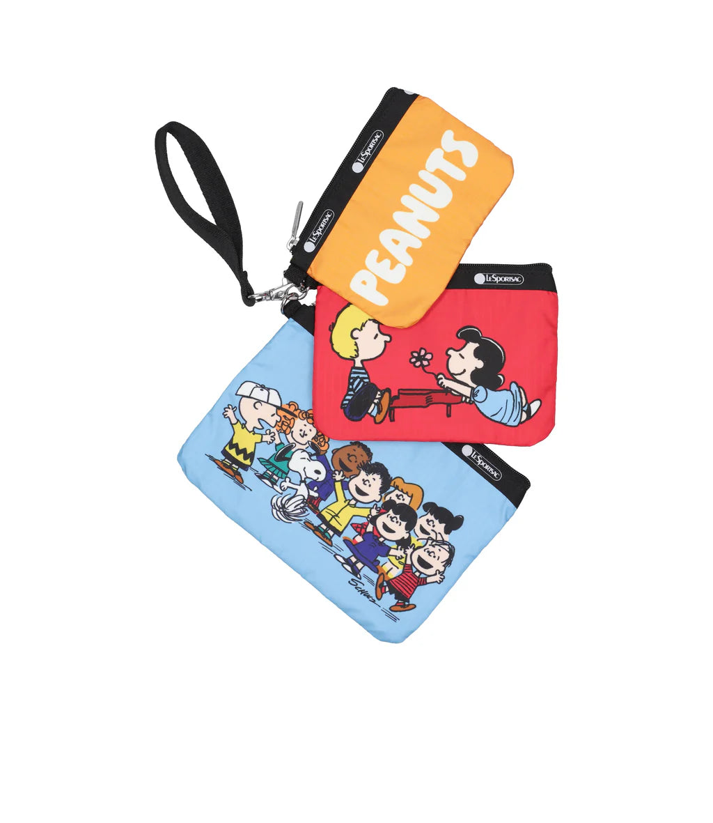 Lesportsac x Peanuts Wristlet Pouch Set