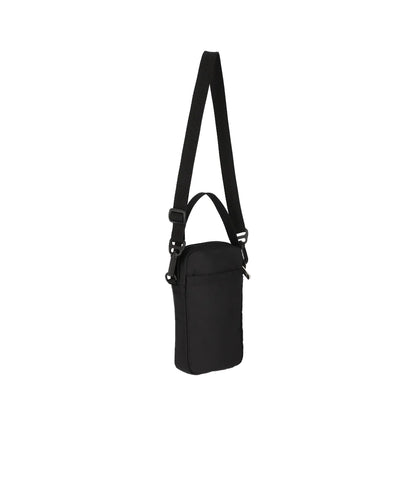 Recycled Black Mini Phone Crossbody