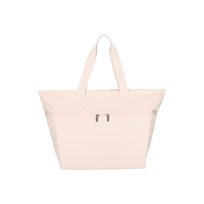 Carlin Zip Top Tote Bag Peach Blush