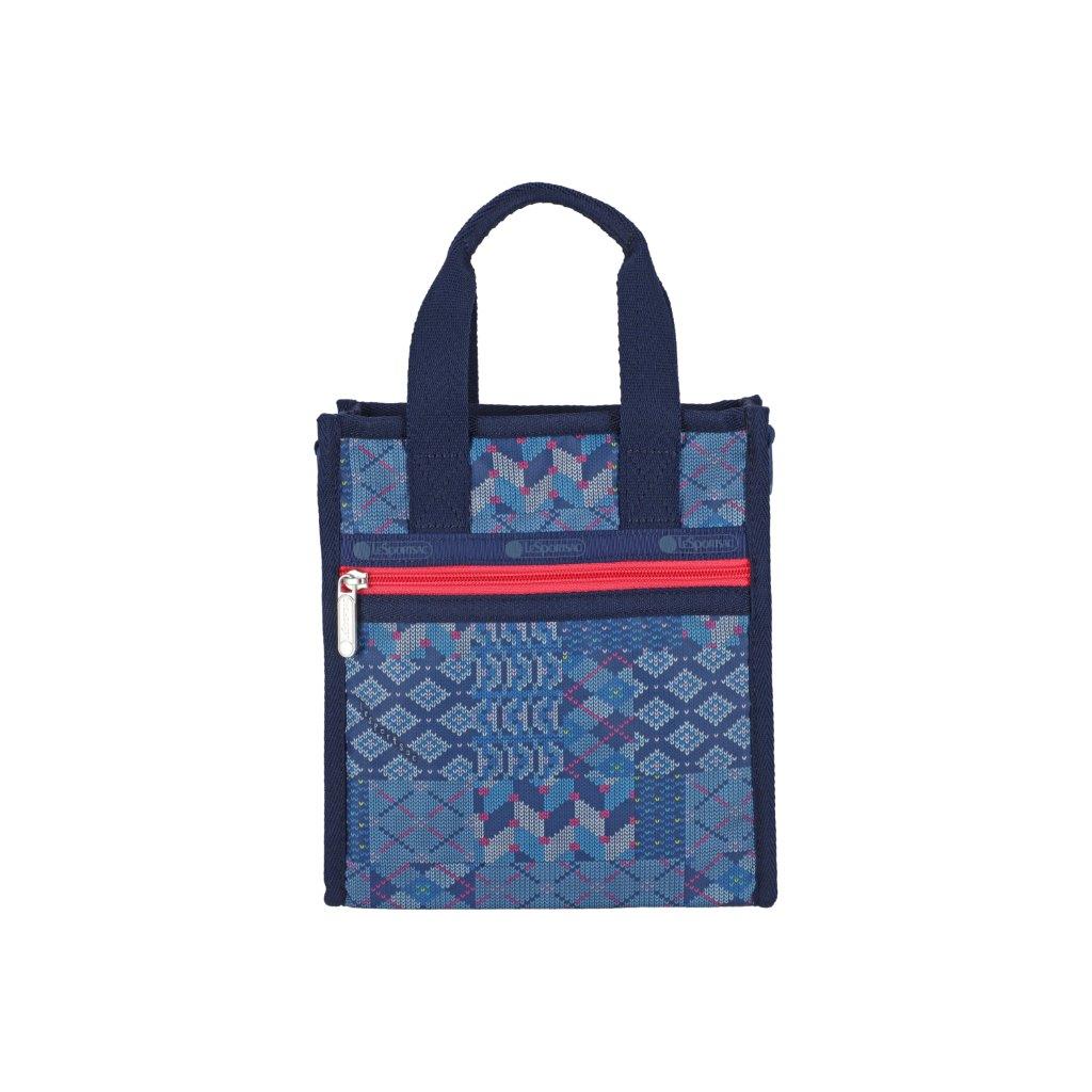 Patchwork Knit Mini N/S Tote