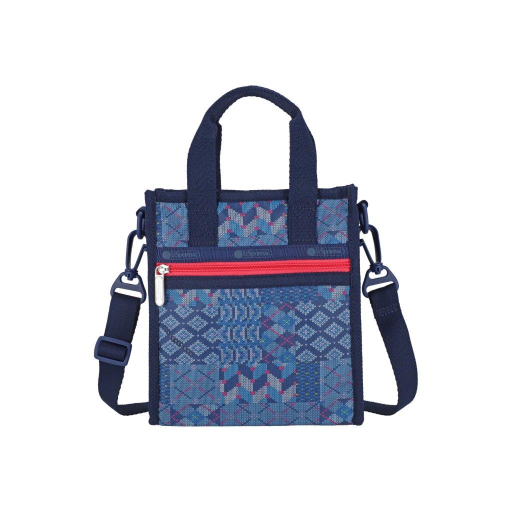 Patchwork Knit Mini N/S Tote