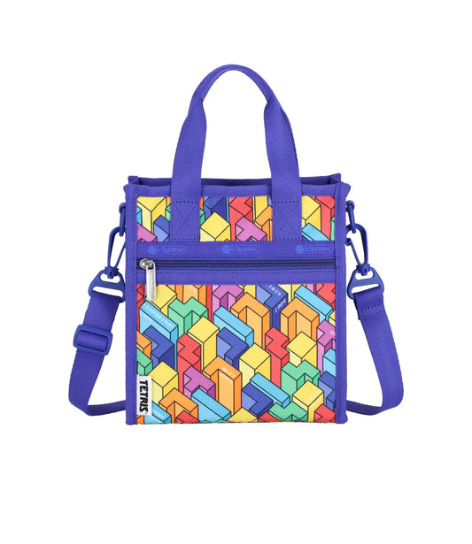 LeSportsac x Tetris Mini N/S Tote Tetrimino City Blocks