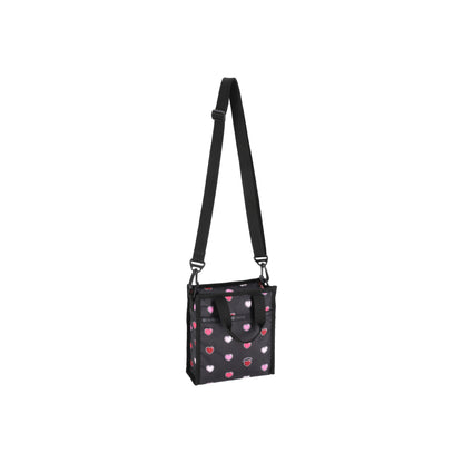 Mini N/S Tote Scattered Heart Stickers